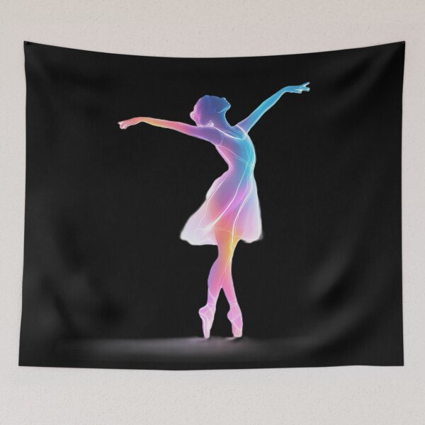 Item preview,  Neon Ballet dancing girl  designed and sold by Kat's Design Hub.
