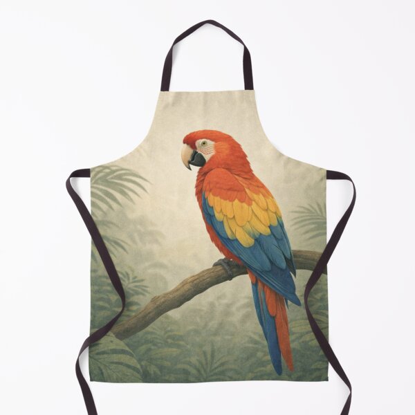 Item preview, Scarlet Macaw – Minimalist Tropical Parrot Illustration designed and sold by The Willy's Belly.