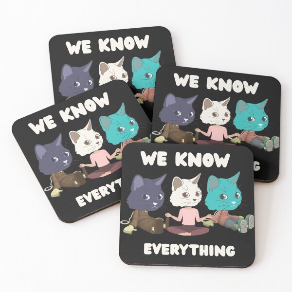 Item preview, We Know It All – Zen Meditating Cats | Funny Mindfulness Design designed and sold by JuanaDesigns.