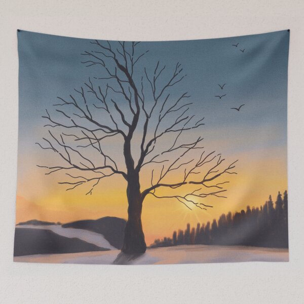 Item preview, Winter Sunset and tree designed and sold by Artistic  Touch.