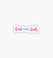 head over heels Sticker