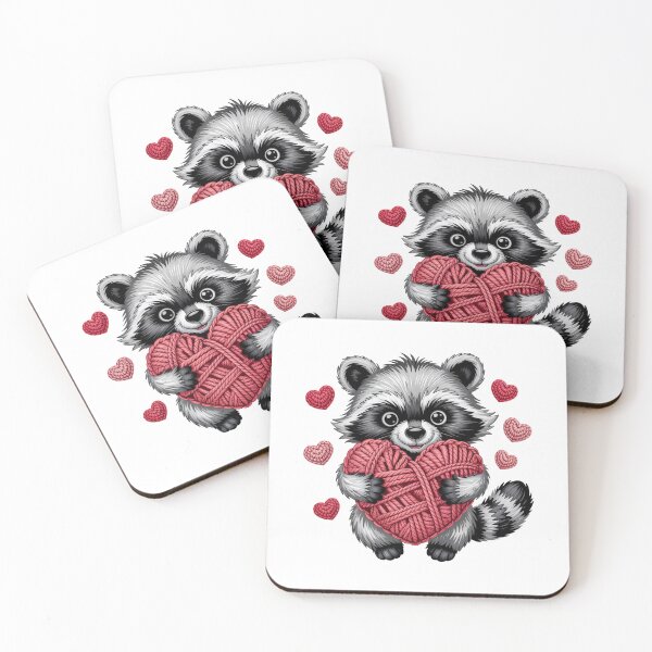 Item preview, valentine raccoon designed and sold by jkrphoto.