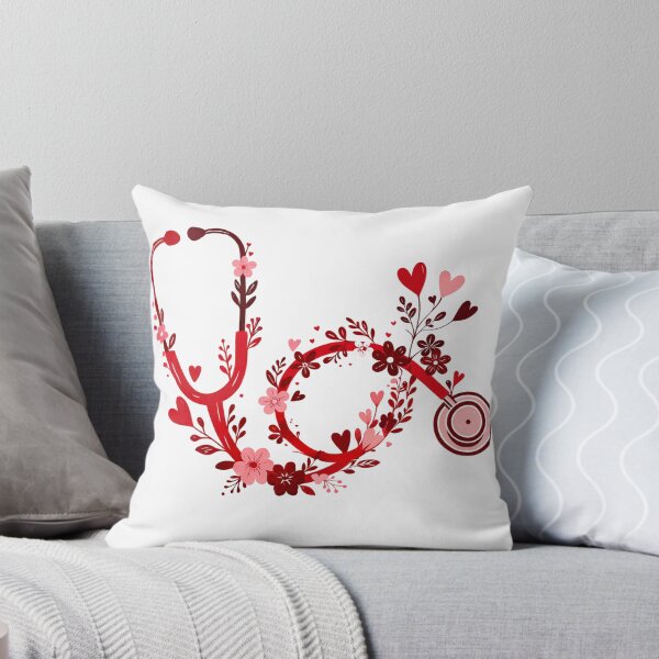 Item preview, Floral Nurse Stethoscope Valentine , Valentines Day Nursing  designed and sold by Starry Night Creative Art.