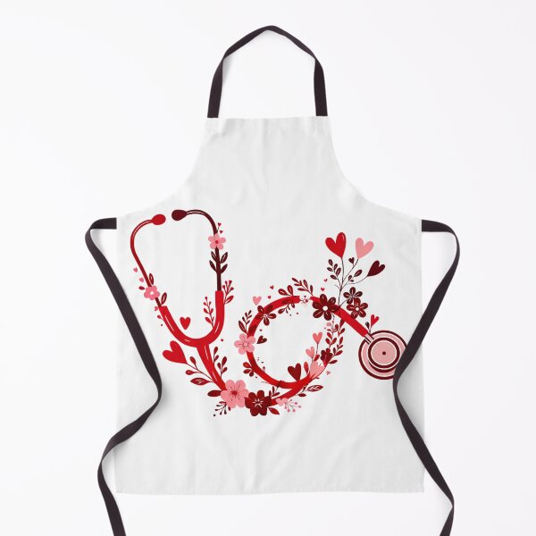 Item preview, Floral Nurse Stethoscope Valentine , Valentines Day Nursing designed and sold by Starry Night Creative Art.