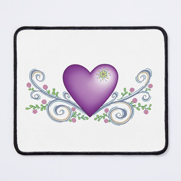 Item preview, heart with branches flowers designed and sold by ZYANZA SIEMPRE.