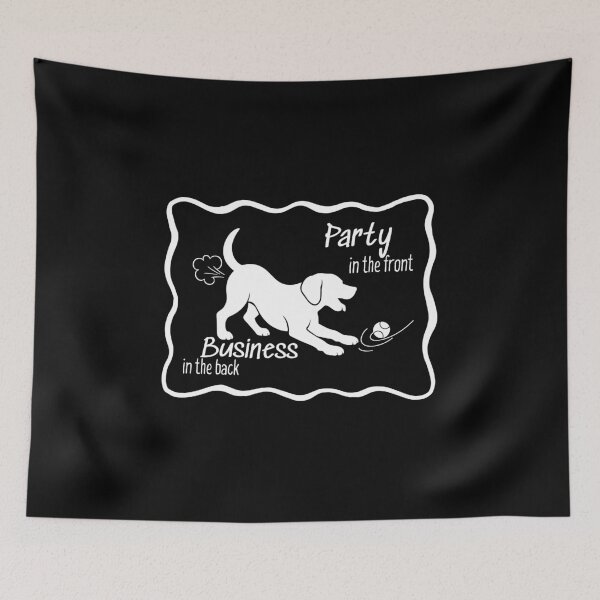 Item preview, Party in the Front Dog Business in the Back – Funny Ironic Mullet Humor  designed and sold by SunandShade.