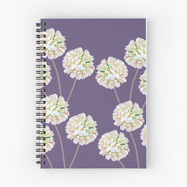 Item preview, Pink White flowers on pastel purple  designed and sold by Yolanda Designs.