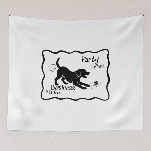 Item preview, Party in the Front Dog Business in the Back – Funny Ironic Mullet Humor  designed and sold by SunandShade.