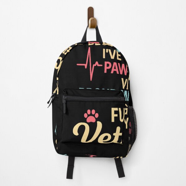 Item preview, Funny Vet Tech Puns - Saving Animals Is My Cardio and Paw-sitive Vibes designed and sold by Trendora Stor.
