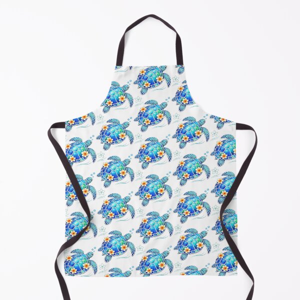 Item preview, Extra White Leading Stained Glass Mosaic Sea Turtle in Teal Watercolor designed and sold by zoughlal.