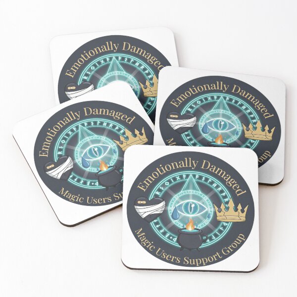 Item preview, Emotionally Damaged Magic Users Support Group Sticker designed and sold by OrikuStudio.