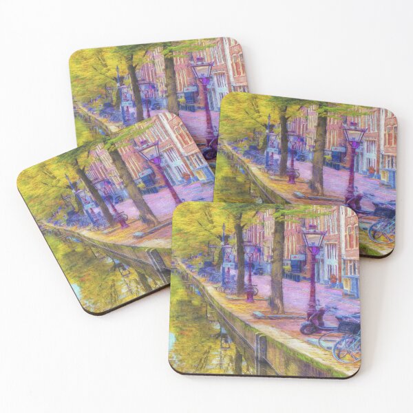 Item preview, Amsterdam Canal Van Gogh Vibe designed and sold by Londonimages.