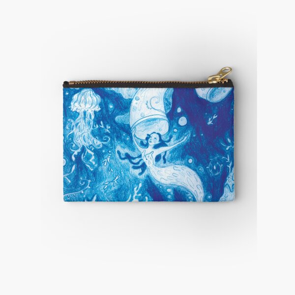 Item preview, Blue Mermaid Ocean Art Deep Sea Siren designed and sold by AmyChaseArt.