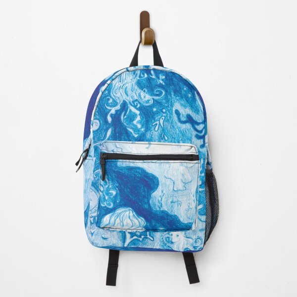Item preview, Blue Mermaid Ocean Art Deep Sea Siren designed and sold by AmyChaseArt.