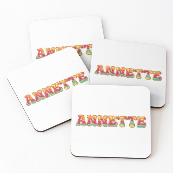 Item preview, ❤️ Annette Personalized Name Wavy Retro Shirt, Coffee Mug, Sticker Gift designed and sold by HelixPedia.