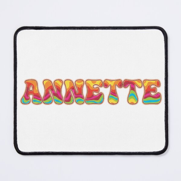 Item preview, ❤️ Annette Personalized Name Wavy Retro Shirt, Coffee Mug, Sticker Gift designed and sold by HelixPedia.
