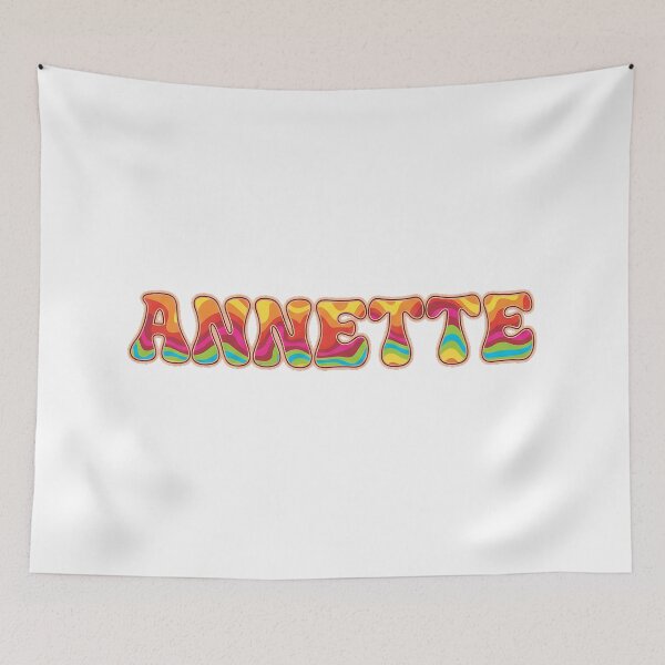 Item preview, ❤️ Annette Personalized Name Wavy Retro Shirt, Coffee Mug, Sticker Gift designed and sold by HelixPedia.