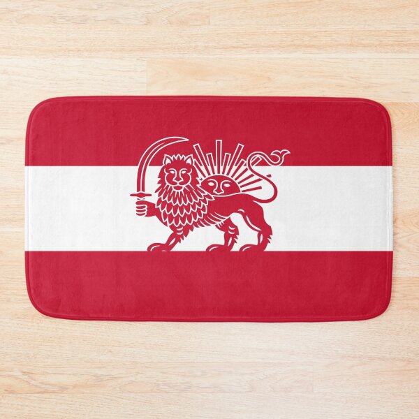 Item preview, Austrian–Iranian Heritage Flag | Lion and Sun Fusion designed and sold by FlagX.