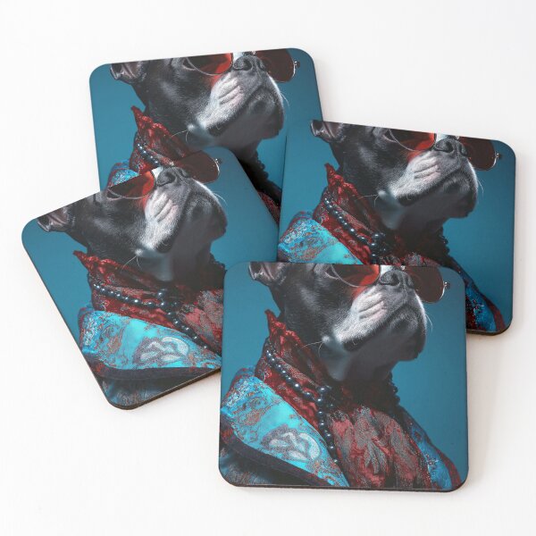 Item preview, Portrait of bulldog - glamorous fashion portrait designed and sold by KsaveraArt.