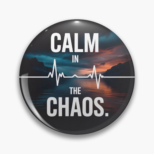 Item preview, Calm in the Chaos Emergency Life EMT Heartbeat designed and sold by FreeFromDefault.