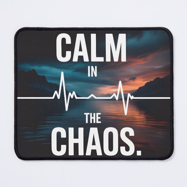 Item preview, Calm in the Chaos Emergency Life EMT Heartbeat designed and sold by FreeFromDefault.