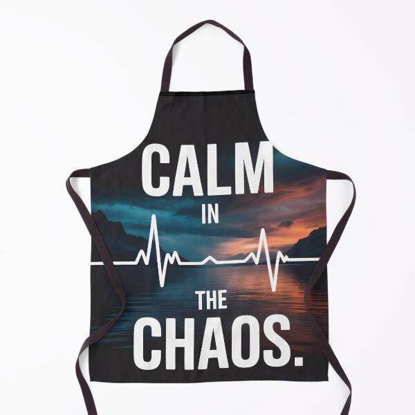 Item preview, Calm in the Chaos Emergency Life EMT Heartbeat designed and sold by FreeFromDefault.