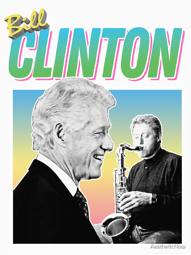 bill clinton saxophone shirt