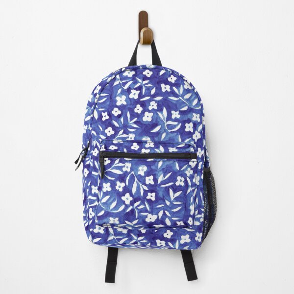 Item preview, Hand painted floral pattern in blue and white designed and sold by SaryandSaff.