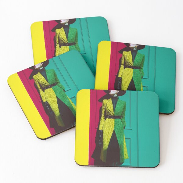 Item preview, Lady in red yellow green - glamorous fashion portrait designed and sold by KsaveraArt.