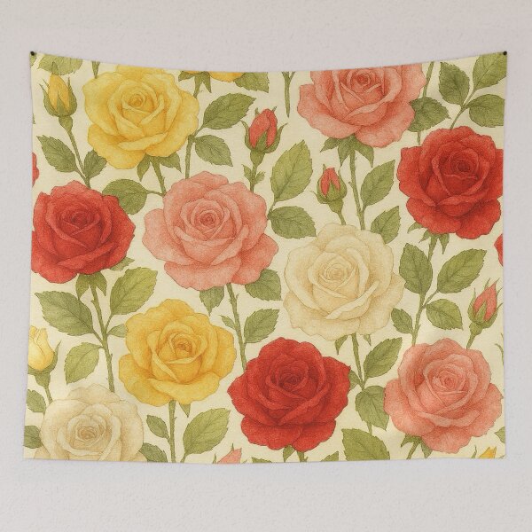 Item preview, Roses in the Garden designed and sold by TinCatOutPost.