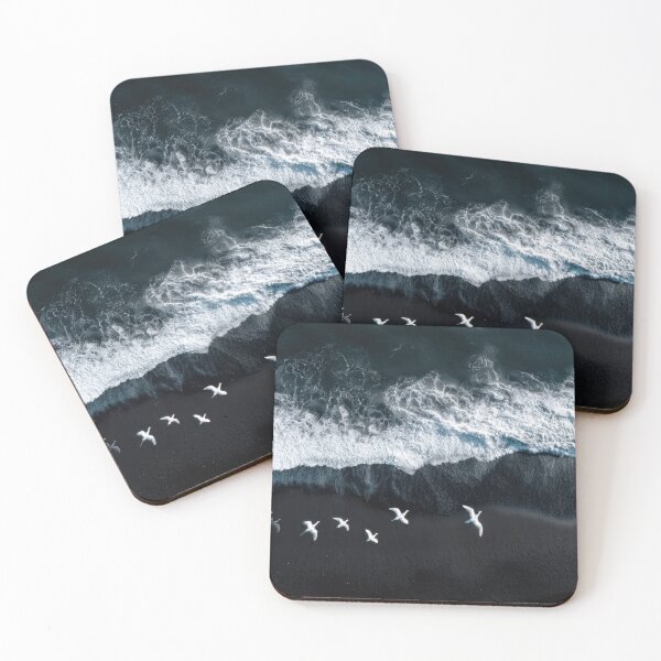 Item preview, Waves and birds at the beach shore designed and sold by anytka.
