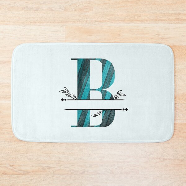 Item preview, Monogram...B... with blue and black/grey wood background designed and sold by CHASAcreative.