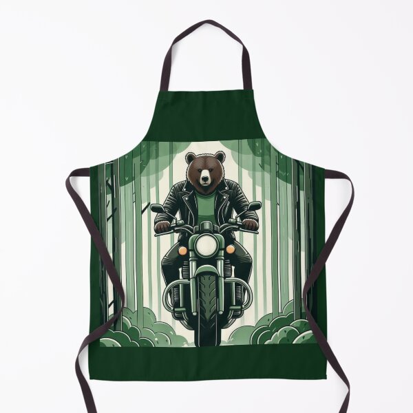 Item preview, Motorcycle Bear – Forest Rebel Character Design designed and sold by Dogandesighn.