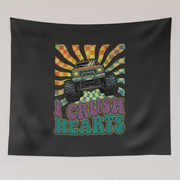 Item preview, Groovy Boy Mom Monster Truck Retro Sunburst Groovy Typography designed and sold by Thaivi Design.