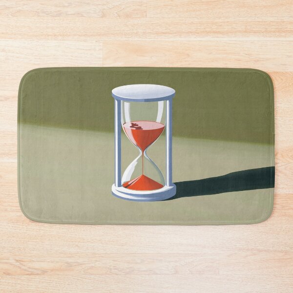 Item preview, Red sand timer on simple base designed and sold by anytka.