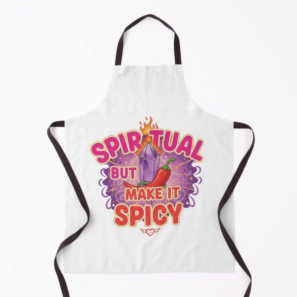 Item preview, Spiritual But Make It Spicy Funny Sticker - Witchy Humor Spiritual Sass Astrology Joke designed and sold by RealVibeVault.