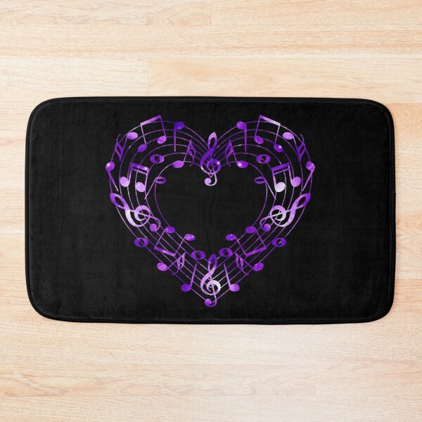 Item preview, Musical Notes Heart Shape Treble Clef Love Symbol designed and sold by Reminixi.