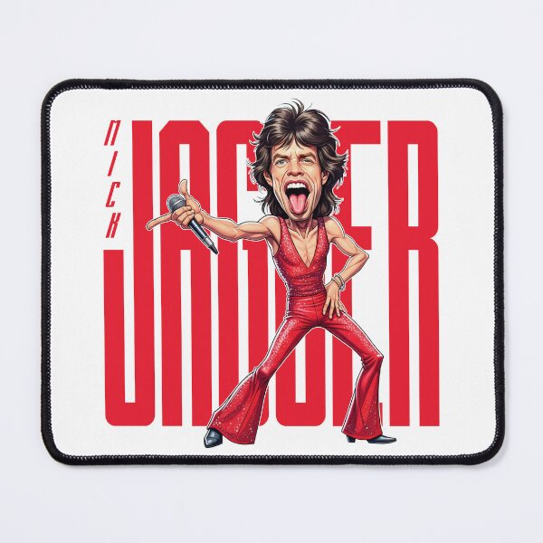 Item preview, Funny caricature Mick Jagger designed and sold by vectorlove.