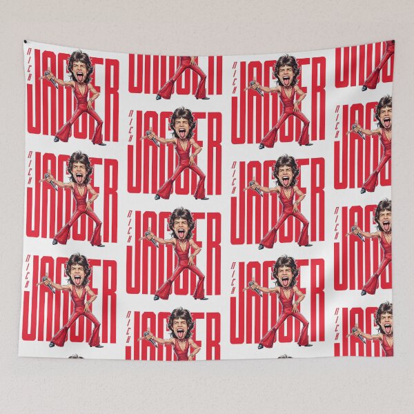 Item preview, Funny caricature Mick Jagger designed and sold by vectorlove.
