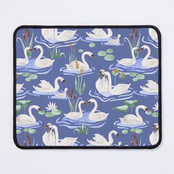 Item preview, Swan Lake in Watercolor Pattern designed and sold by andrebalest.art.