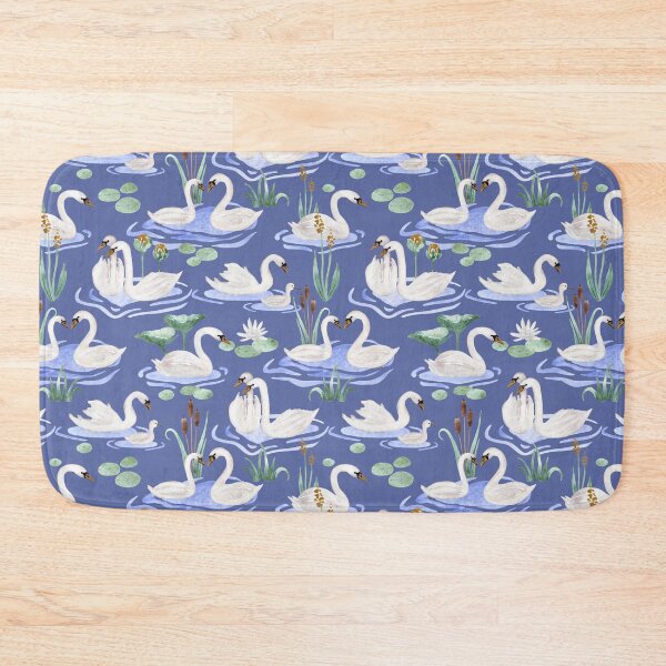 Item preview, Swan Lake in Watercolor Pattern designed and sold by andrebalest.art.