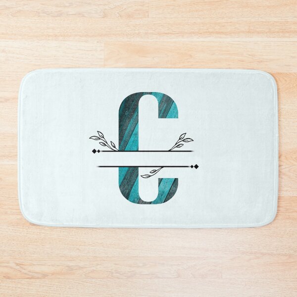 Item preview, Monogram...C... with blue and black/grey wood background designed and sold by CHASAcreative.