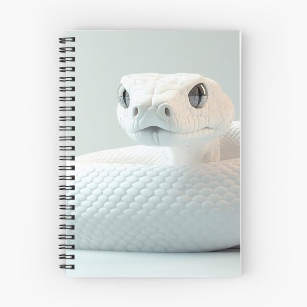 Item preview, White snake on light surface designed and sold by anytka.