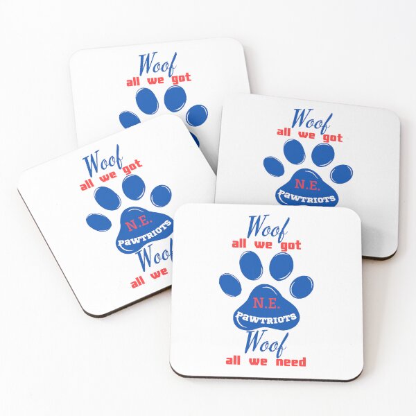 Item preview, New England Pawtriots - Woof All We Got Woof All We Need - Dog and Football Lovers designed and sold by SunandShade.