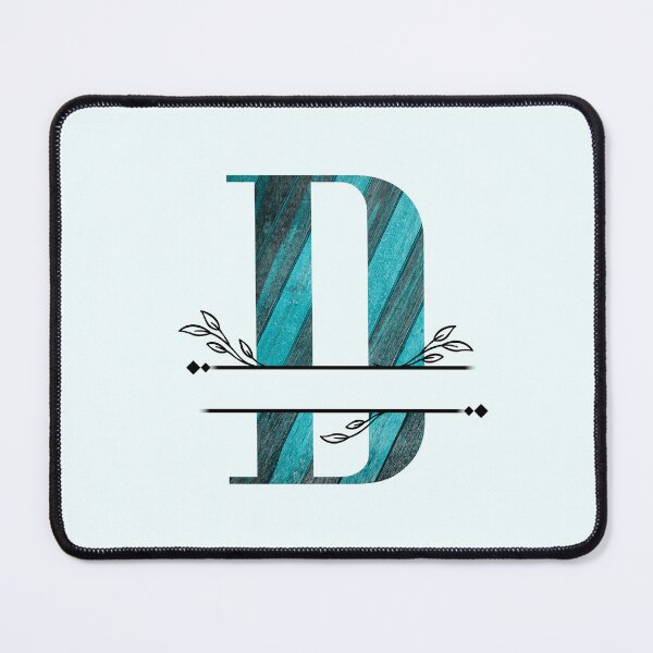 Item preview, Monogram...D... with blue and black/grey wood background designed and sold by CHASAcreative.