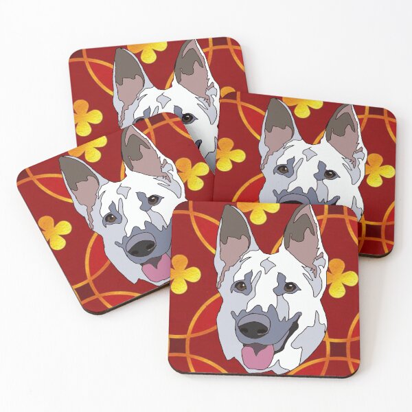 Item preview, German shepherd mutt Chinese new year designed and sold by LeahcarsArt.