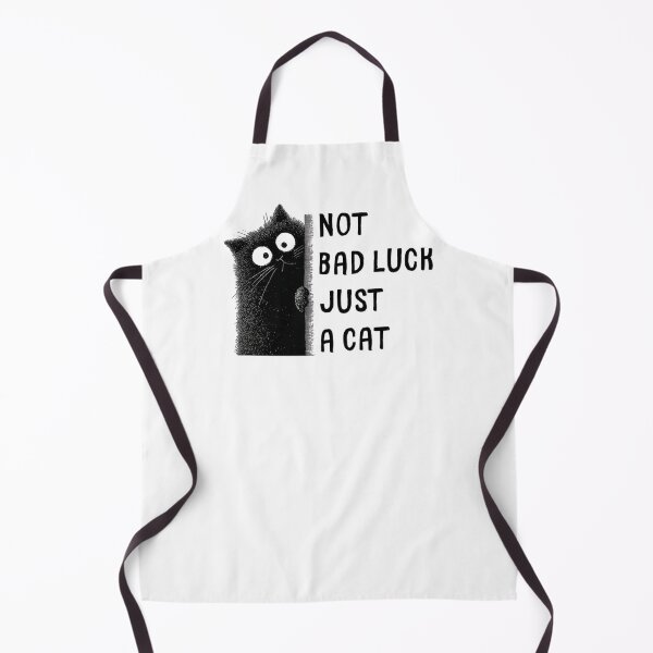 Item preview, Not Bad Luck Just a Cat - Cute Black Cat Friday the 13th designed and sold by TherezaDesign.