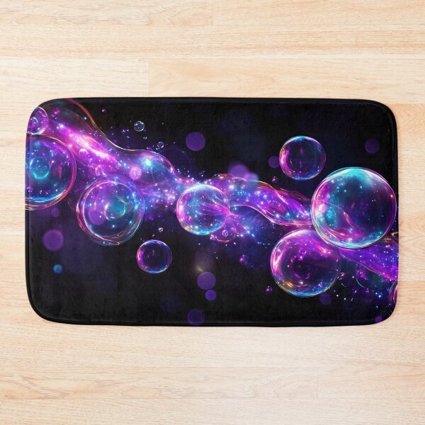 Item preview, Colorful bubbles in dark space designed and sold by anytka.