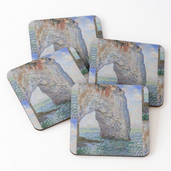Item preview, The Manneporte Near Etretat by Claude Monet: Impressionist Coastal Cliff Poster designed and sold by artofuniverse.