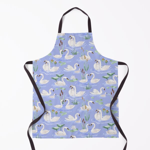 Item preview, Swan Lake in Watercolor Pattern (Light Blue) designed and sold by andrebalest.art.